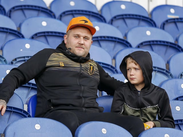Stags fans during the Sky Bet League 2 match against Swindon Town.