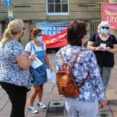 Mansfield NHS protest: Healthcare workers gather to protest against low pay.