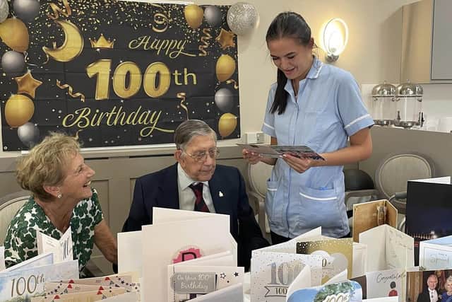 Friends, family and staff gathered to celebrate Jim's milestone birthday. (Photo: submitted)