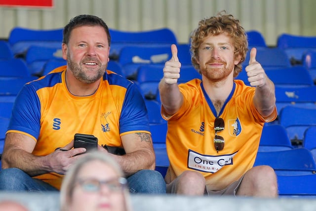 Mansfield Town fans at Oldham AFCPhoto Chris Holloway / The Bigger Picture.media