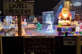 The fantastic lights display at the family's home in Laurel Crescent attracts hundreds of people from miles around each year.
