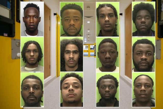 Twelve County Lines drug dealers were jailed last month.