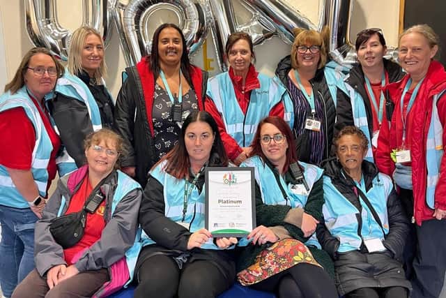 The play team who have implemented the Opal initiative at lunch times at the school. Photo: Submitted