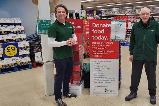 Volunteers at The Trussell Trust were on hand at Tesco on Oak Tree Lane.