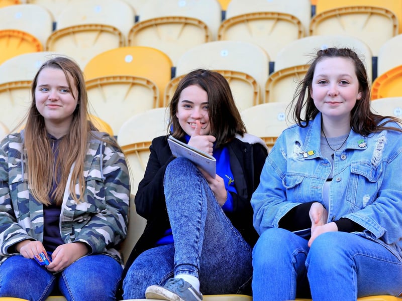 Stags supporters at Mansfield Town v Cheltenham Town.