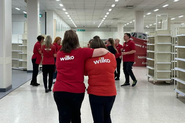 Mansfield Wilko staff said their final goodbyes to the store.