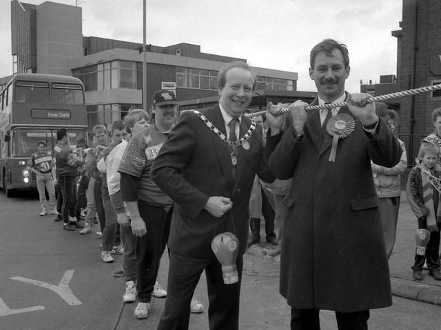 Did you take part in this Charity Bus Pull in Sutton?