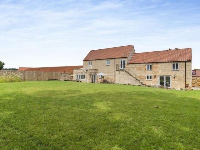 Time to step outside now, and a view of the back of The Granary from its substantial lawn.