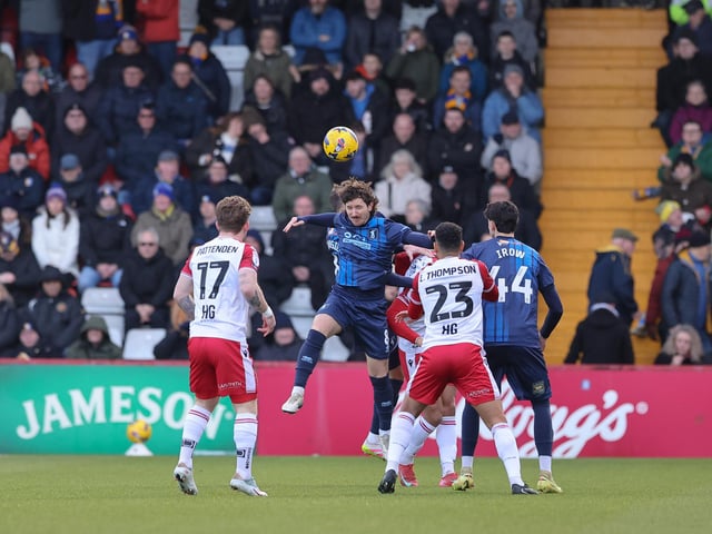 Gave everything but struggled to get into a game in which the ball often flew over midfield. Was withdraw for Elliott Hewitt on 83 minutes.
