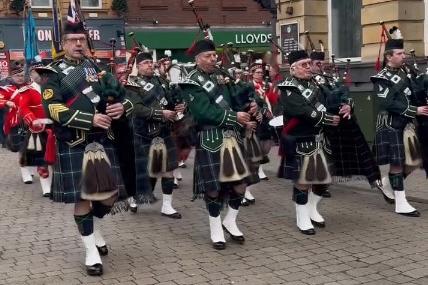 The Remembrance Day Parade drew crowds of hundreds paying their respects
