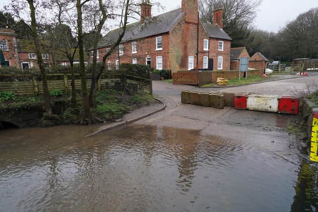 Residents living in Rufford i say they are inundated with crowds of social media users whenever the road floods.