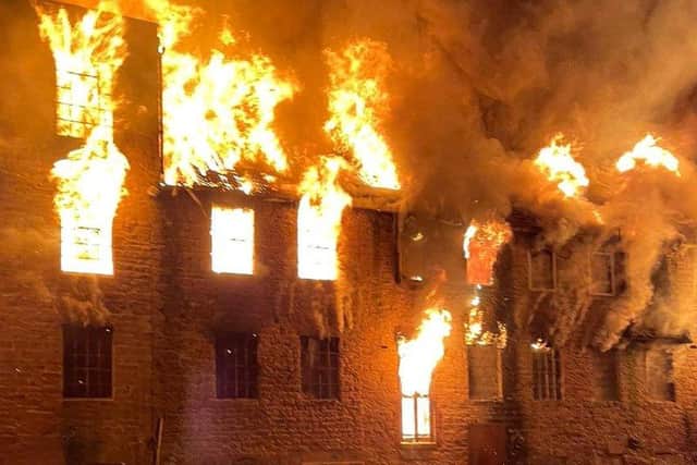The blaze tore through the grade II-listed building in the early hours of this morning.