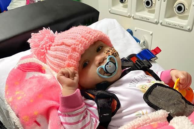 Azaylia Diamond Cain has a rare form of leukaemia. Photo: Instagram/Ashley Cain