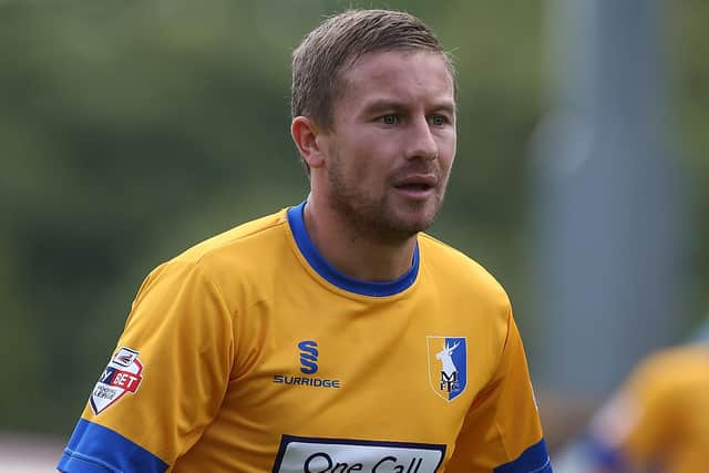 Jamie McGuire in action for Mansfield Town in 2013.