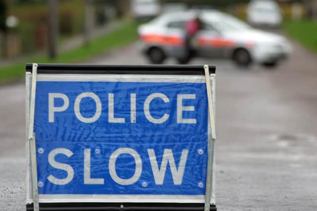 The B600 is closed in both directions while emergency services work to establish the circumstances surrounding the accident