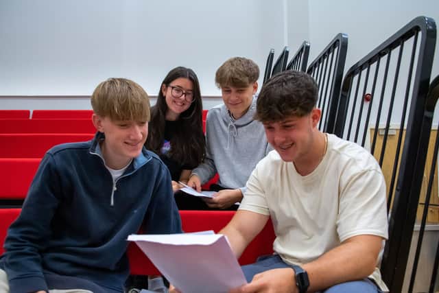 Back row, Mae Douglas and Louis Smith and front row, Sam Bridges and Joe Reynolds-Wood