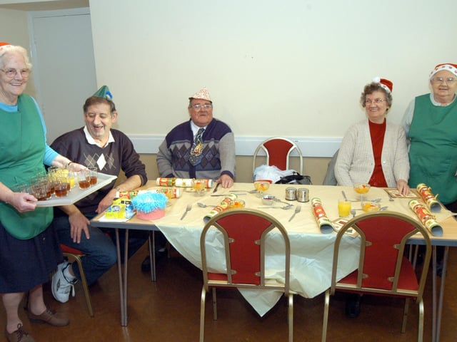 Some of the guests at the Help the Aged Christmas Party held at Warsop Parish Centre in 2007.