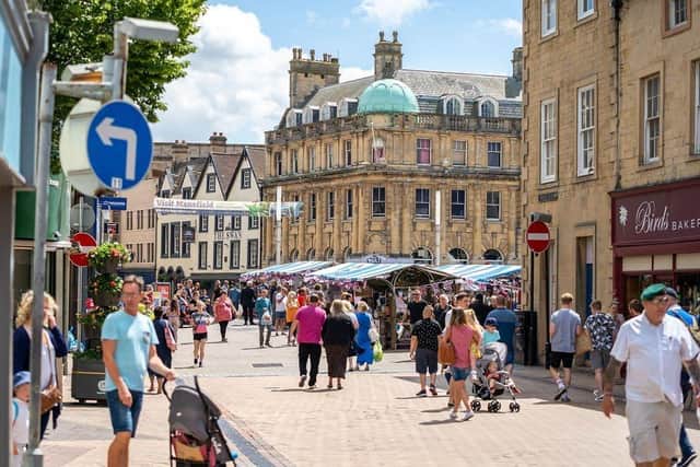 Mansfield town centre.