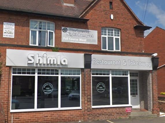 Shimla have been awarded fourth place. You can find them at, 10A Church St, Armthorpe, Doncaster DN3 3AE.