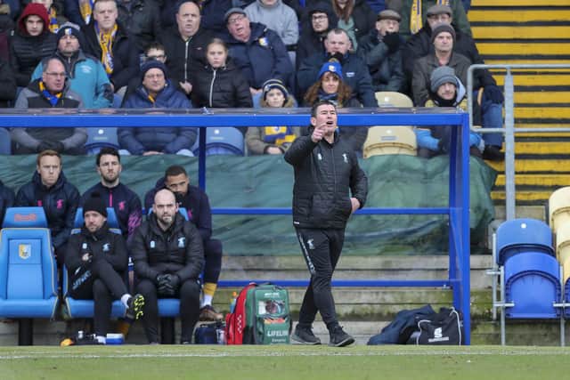 Mansfield Town manager Nigel Clough.
