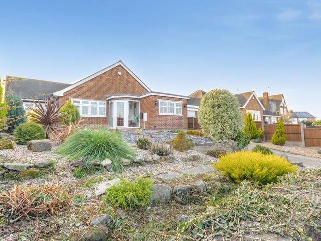 As we say farewell to the Denby Drive bungalow, here's another shot of the wonderful frontage, which has been beautifully designed.