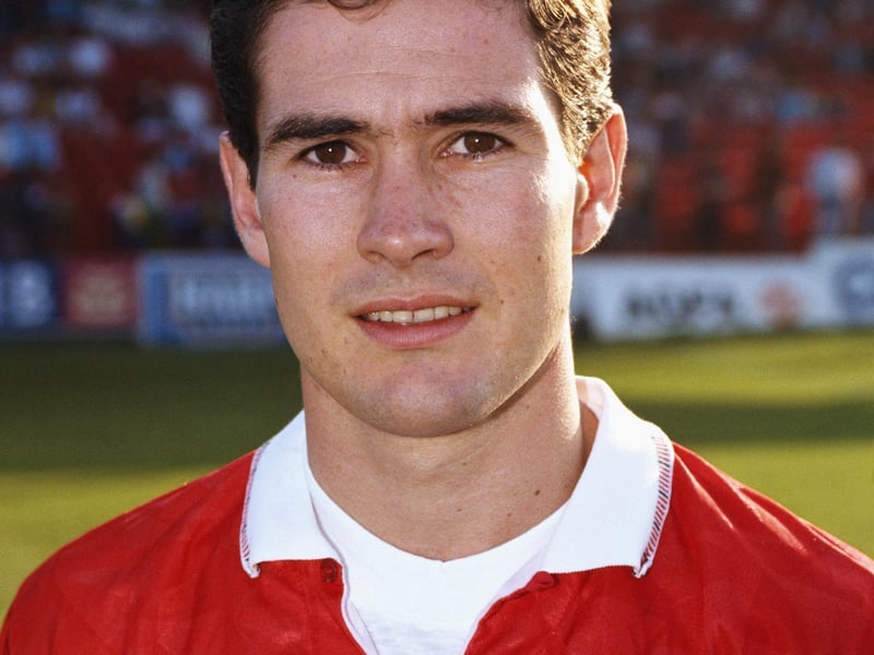 Nottingham Forest striker Nigel Clough is pictured before a pre season friendly between Shelbourne and Nottingham Forest on July 28, 1991 in Dublin.