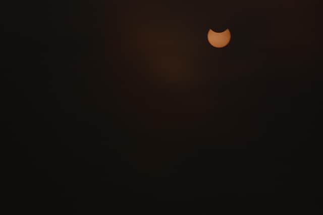Michael Knowles captures the partial solar eclipse in Mansfield.