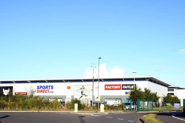 The Sports Direct warehouse in Shirebrook, Derbyshire 
