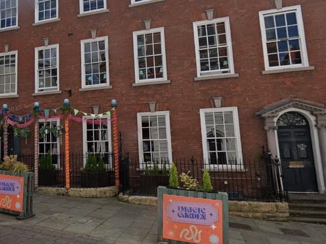 The Magic Garden on 24-26 Low Pavement, Nottingham NG1 7DL: This vibrant restaurant has a magical, quirky interior and a global menu, with an emphasis on small plates, flatbreads, and burgers.