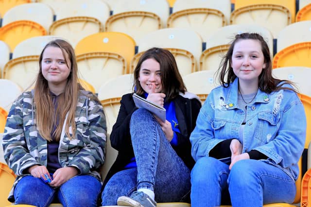 Stags supporters at Mansfield Town v Cheltenham Town.