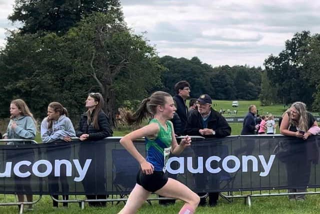Lily Mason in action in the Under 15 race