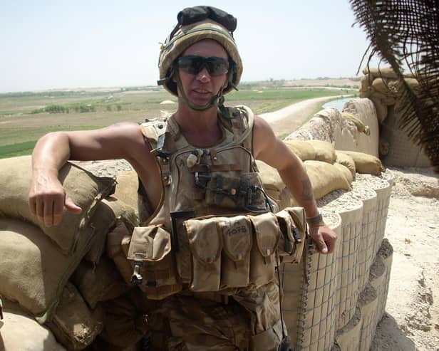Soldier Mick Hancock on tour in Afghanistan in 2009.