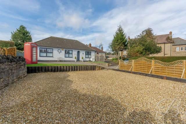 With a feature red telephone box sat in the corner of the front garden, this impeccable three-bedroom, detached bungalow on Orchard Street, Kirkby is on the market with Mansfield estate agents BuckleyBrown, who are inviting offers of more than £375,000.