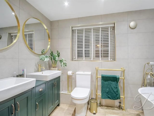 The bathroom features a four piece suite with bath, low flush WC and dual hand wash basin vanity. The perfect place to unwind after a busy day.