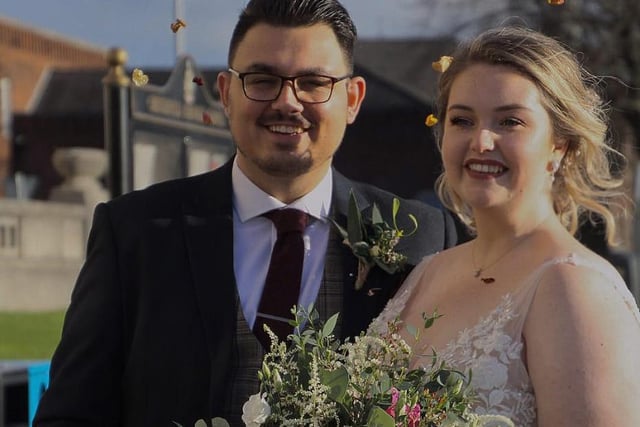 Amy Walker, said: "19.12.20 actually moved forward from 18.02.21 so technically shouldn't even be married yet!! Tier three, eight guests, best day ever."