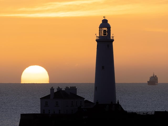 Another reader said wherever the sun is. Image: St Marys Island, Whitley Bay, 11 Nov 2024.