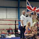 For Queen and country - Steve Ward after his world title win.