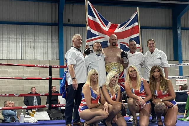 For Queen and country - Steve Ward after his world title win.