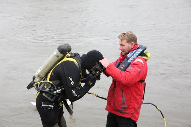 Underwater Search Unit at work