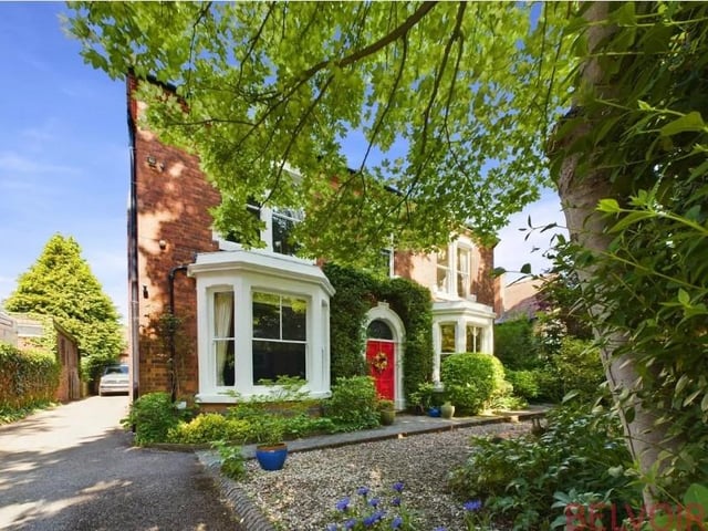 This 5 bed detached house in High Oakham Road, Mansfield is on the market for £745,000. This Edwardian detached family home features a stunning orangery.
