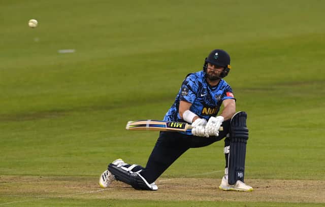 Will Fraine smashed Yorkshire to victory over Derbyshire. (Photo by Stu Forster/Getty Images)