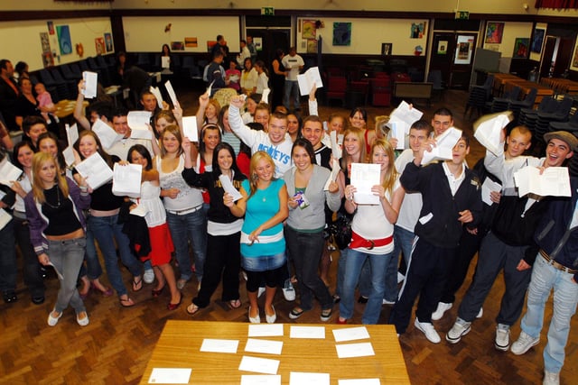 Boldon School students celebrate their GCSE results in 2006. Are you pictured?