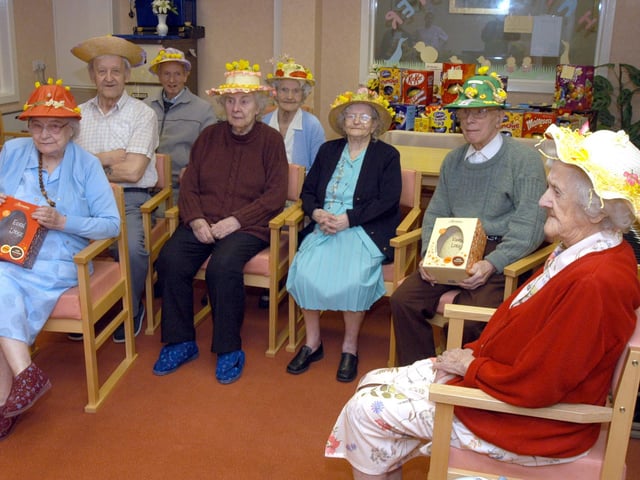 Competitors in the 2008 Easter Bonnet Parade held at Eden Lodge Bestwood