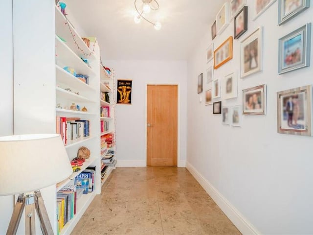 This is one of two inner hallways within the substantial Robin Down Lane bungalow.