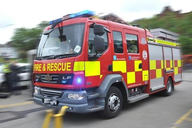 A person was rescued from a vehicle by firefighters after a road traffic collision in Coppull.