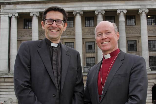 Rev Andrew Emerton, left, Bishop of Sherwood (Designate) with Rt Rev Paul Williams, Bishop of Southwell & Nottingham