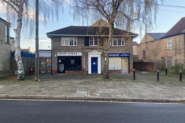 The prominent building on High Street, Mansfield Woodhouse, where two new flats could be created on the first floor.