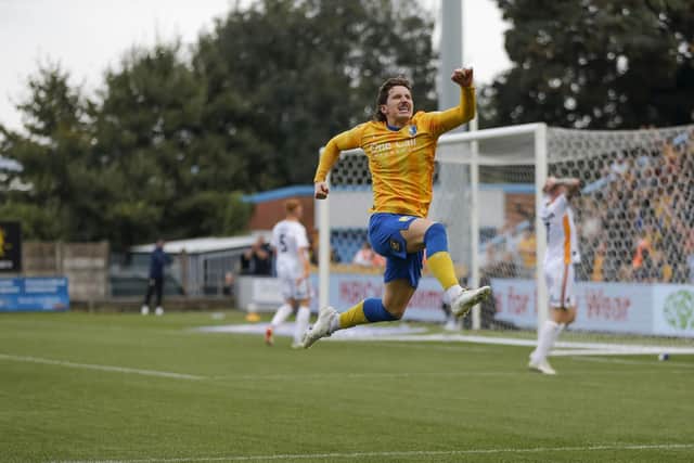 Aaron Lewis is one of a number of Mansfield Town squad players who have stepped up and done the business when called upon.