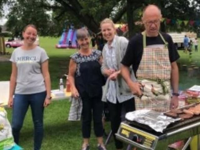 Firing up the barbecue at Eastwood Summer Fair back in 2019.