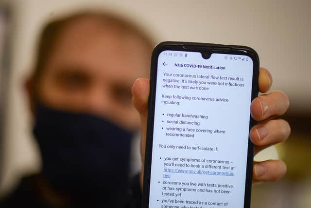 Covid-19 rapid home testing kits now available from a mobile unit in Kirkby. (Photo by Finnbarr Webster/Getty Images)